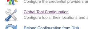 Global Tool Configuration