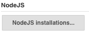 NodeJS Installations button